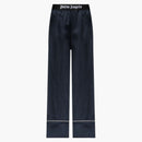 Palm Angels Satin Pajama Pants Black