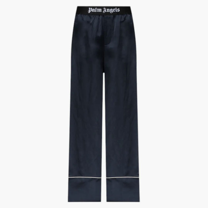 Palm Angels Satin Pajama Pants Black