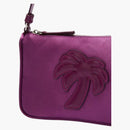 Palm Angels Satin Palm Shoulder Bag Purple