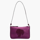 Palm Angels Satin Palm Shoulder Bag Purple