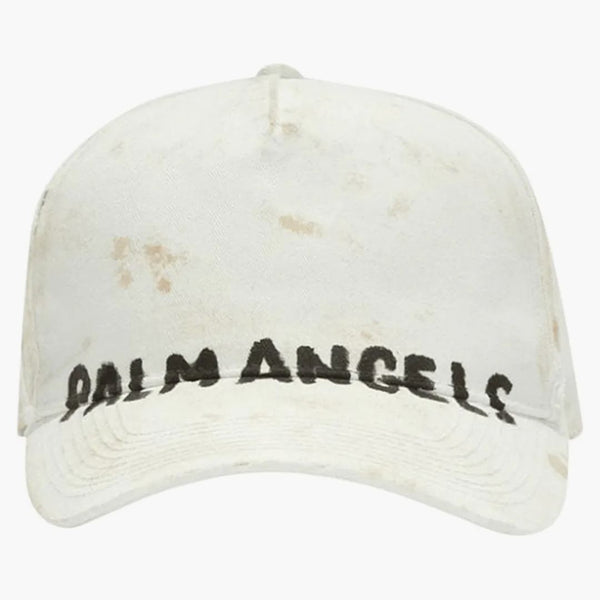 Palm Angels Sezónní logo Baseball Cap White