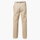 Palm Angels Seasonal Logo Chinos Pants Beige/black