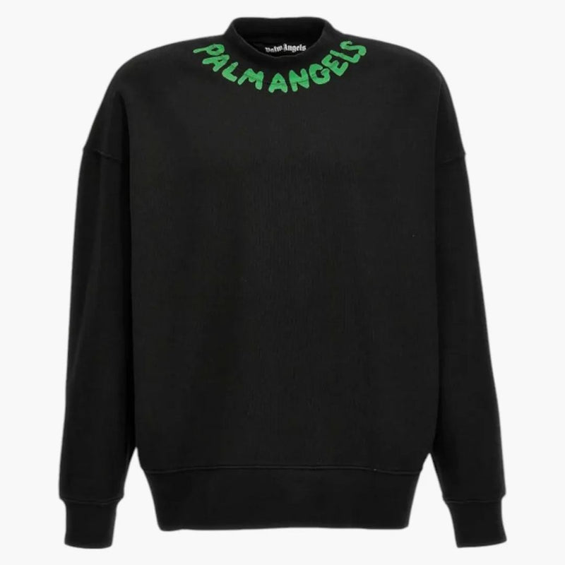 Palm Angels Seasonal Logo Sweatshirt Black/Green
