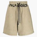 Palm Angels Seasonal Logo Sweatshorts Military/Black