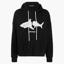 Palm Angels Shark Hoodie Black/white