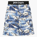 Palm Angels Sharks Easy Shorts Blue/Black/Multi