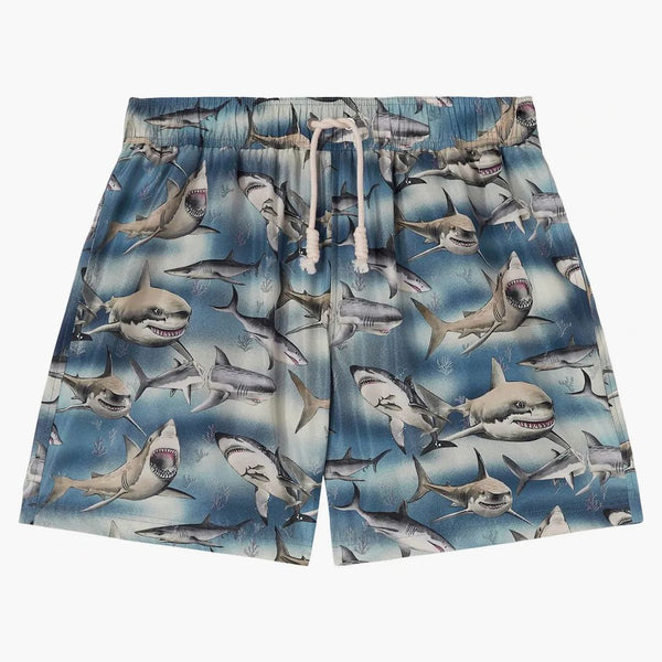 Palm Angels Sharks Swim Shorts Blue/black/multi