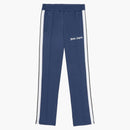 Palm Angels Side Stripe Stripe Straight Leg Track Pants Navy Blue