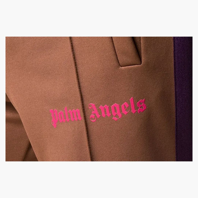 Pantaloni da binario a strisce laterale Angeli Palm Brown/Purple/Red
