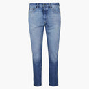 Palm Angels Boční pruhované štíhlé džíny modré džíny