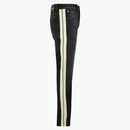Palm Angels Side Striped Straight Fit Jeans Black/white