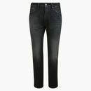 Palm Angels Side Striped Straight Fit Jeans Black/white