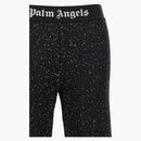 Palm Angels Soiree Knit logo pantalones negros