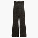 Palm Angels Soiree Knit logo pantalones negros