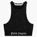 Palm Angels Soiree Knit Logo Top Black