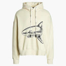 Palm Angels Split Shark Hoodie Butter/black