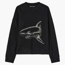 Palm Angels Split Shark Sweatshirt svart/off vit
