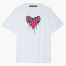 Palm Angels Spray Heart tričko bílé
