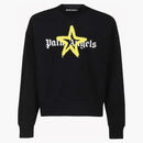 Palm Angels Spray Star Logo Sweatshirt Black/Yellow