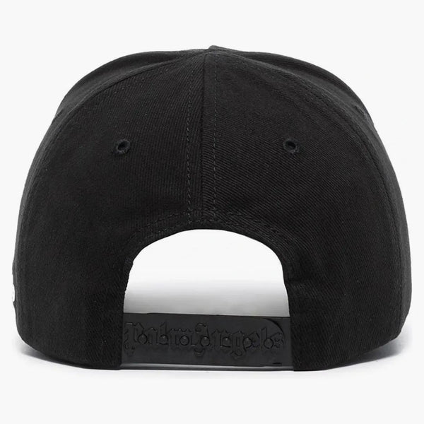 Palm Angels Spray Bear Print Cap Black Beige