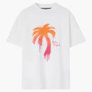 Palm Angels Sprayed Palm Classic T-shirt White/fuchsia