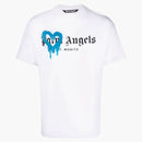 Palm Angels St Moritz Heart Shared Logo T-Shirt White/Black/Blue