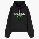 Palm Angels Star Sprayed Hoodie Black/Green