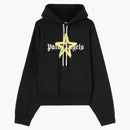Palm Angels Star Sprayed Hoodie Negro/Amarillo