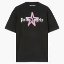 Palm Angels Star Sprayed T-shirt Black/pink