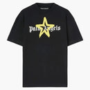 Palm Angels Star Sprayed T-shirt Black/yellow