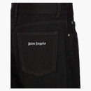 Palm Angels Straight Leg Leg Small Pocket Logo Jeans Black