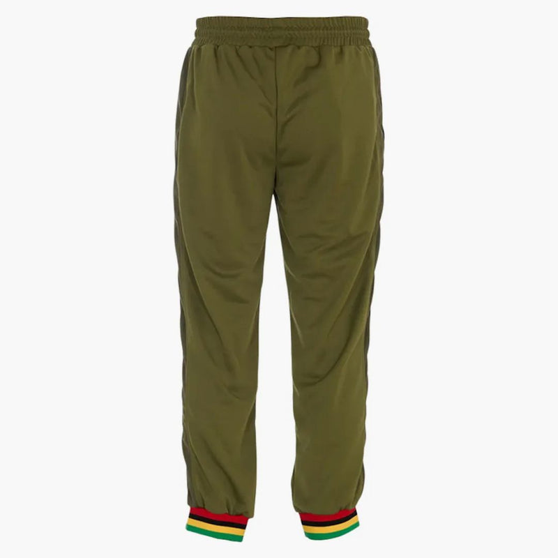 Palm Angels Striped Detail Track Pants Green/multi