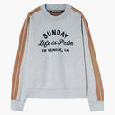 Palm Angels Sunday Sweatshirt Melange Gray/Black