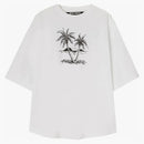 Palm Angels Sunset Palms Over T-Shirt Optical White/Black