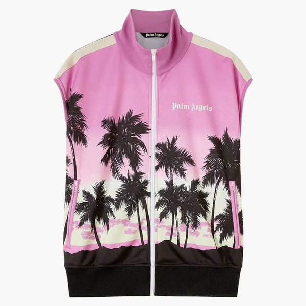 Palm Angels Sunset Track gilet viola/nero