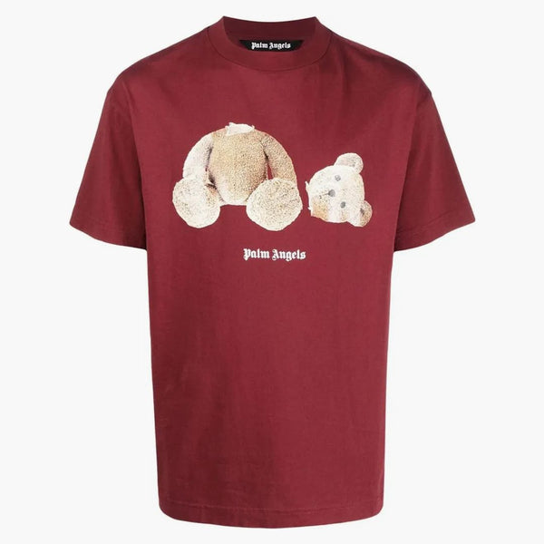 Palm Angels Teddy Bear Logo T-shirt Red