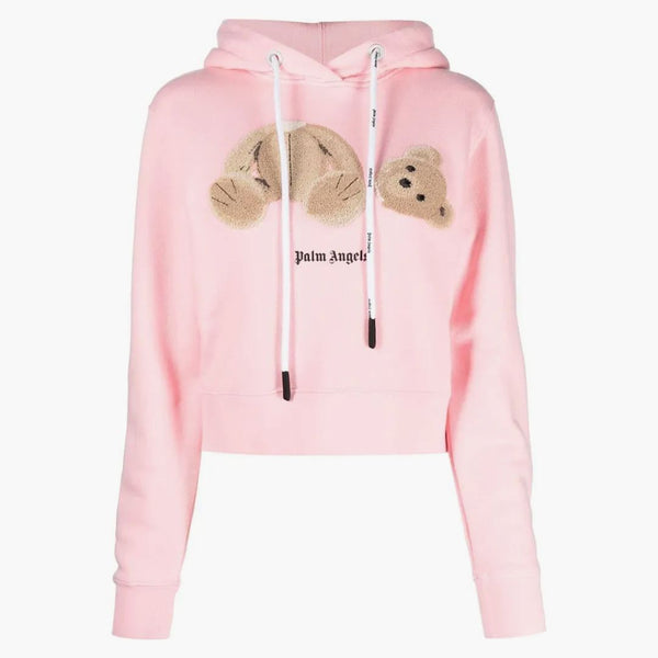 Palm Angels Teddy Bear-Print Hoodie Pink
