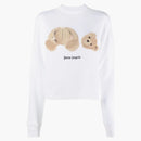 Palm Angels Teddy Bear-Print Hoodie White