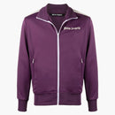 Palm Angels Track Bunda Burgundsko z bílé