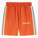 Palm Angels Track Shorts Brick Red/Off-White