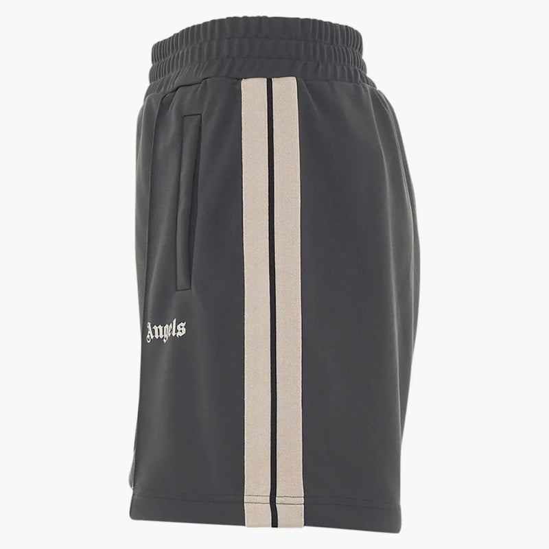 Palm Angels Traccia Shorts Grey/Off-White