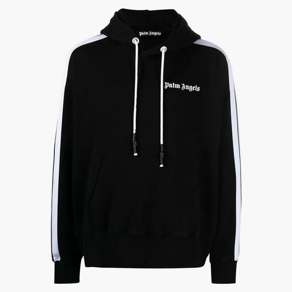 Palm Angels Track Stripe Hoodie Black/White