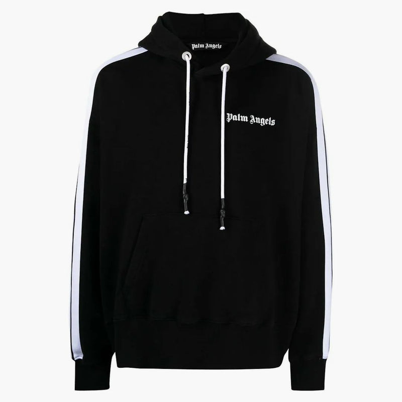 Palm Angels Track Stripe Hoodie Black/White