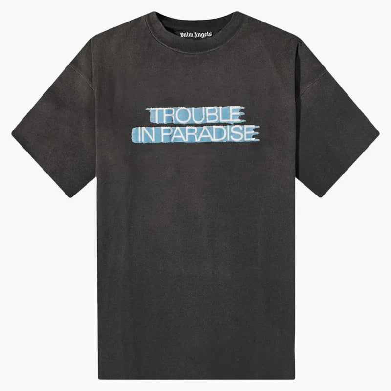 Palm Angels Trouble In Paradise Tee Black/blue