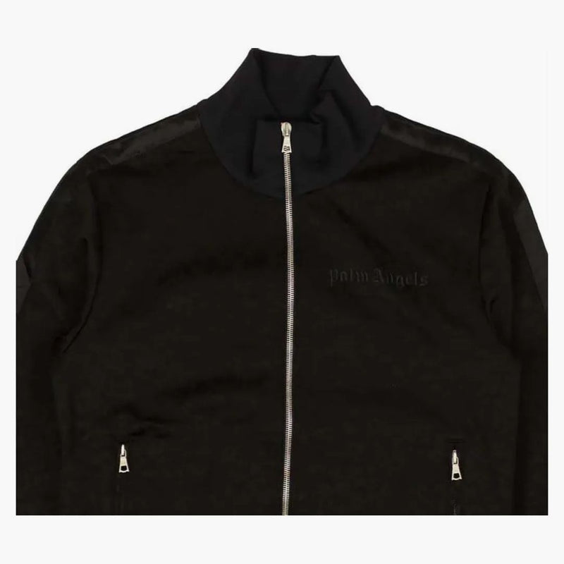 Palm Angels Tuxedo Leopard Track Jacket černá
