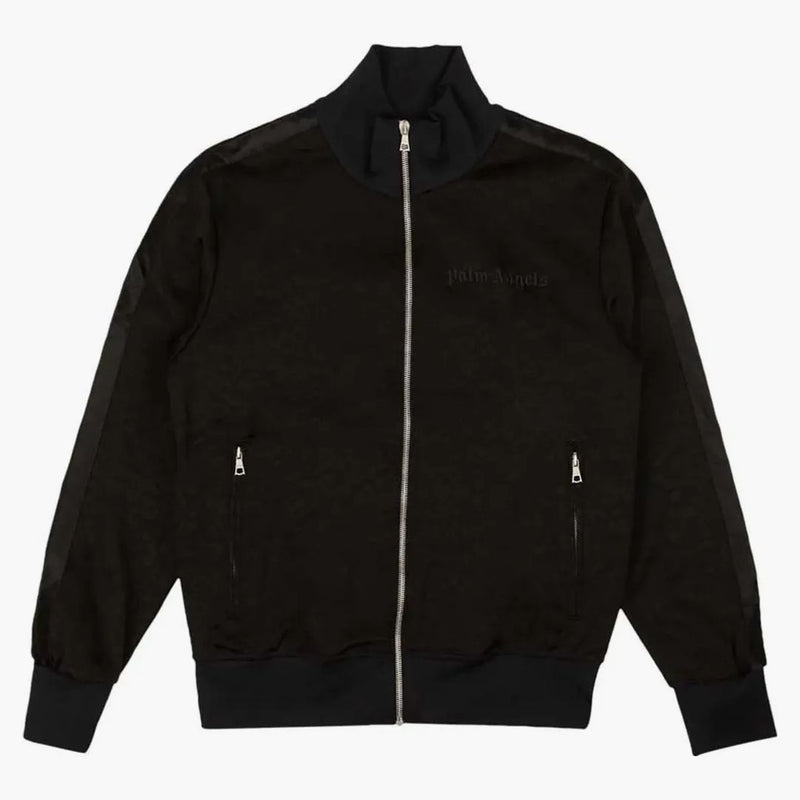 Palm Angels Tuxedo Leopard Track Jacket černá
