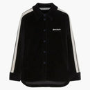 Palm Angels Velvet Classic Track Shirt Black