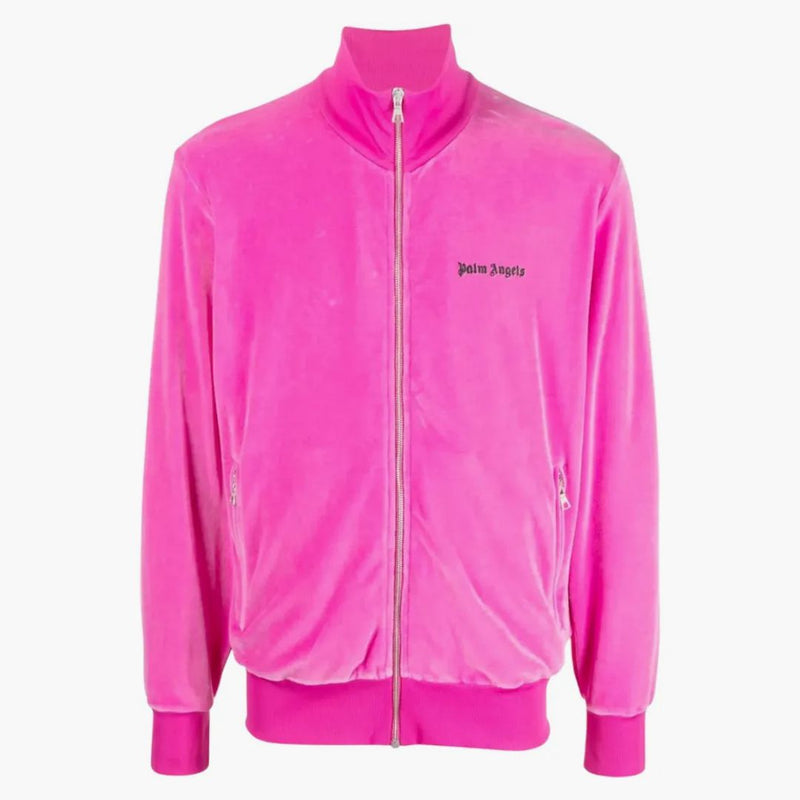 Palm Angels Velvet Track Jacket Black