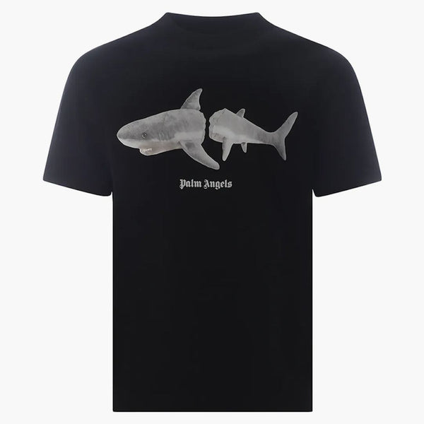 Palm Angels White Shark Classic Tee Black/white