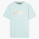 Palm Angels White Shark Classic Tee Light Blue/white